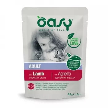 Oasy Chunks in salsa Adult agnello 85 g