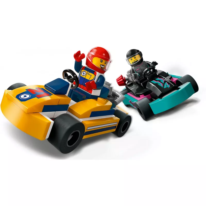 Giocattolo da costruzione LEGO 60400 City Go-Kart con piloti — set con minifigure e veicoli