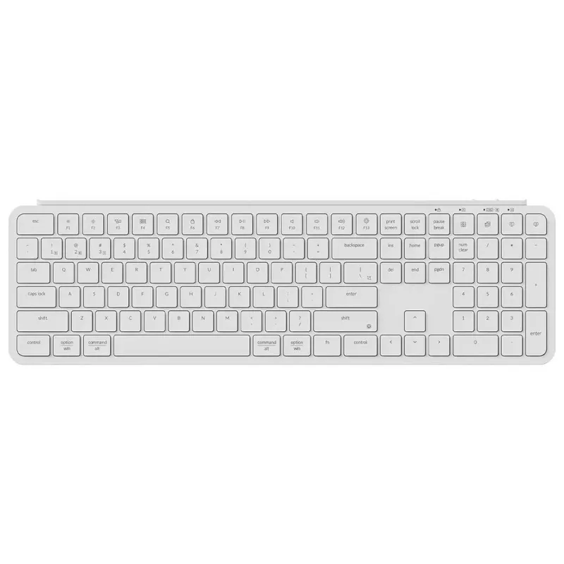 Tastiera Keychron B6P-K8 full-size USB RF wireless Bluetooth avorio