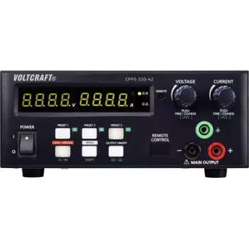 Alimentatore da laboratorio VOLTCRAFT CPPS-320-42, regolabile 0,02 - 42 V/DC 0,01 - 20 A 320 W controllabile via USB, programmabile, Au (CPPS-320-42)