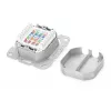 Presa di rete Digitus DN-9007-1 CAT 6A Classe EA, 2x RJ45, schermata, da incasso, bianca