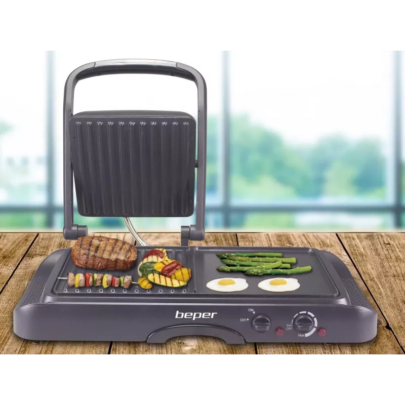 Tostapane Beper P101TOS501 – tostapane elettrico 2 fette in acciaio inox