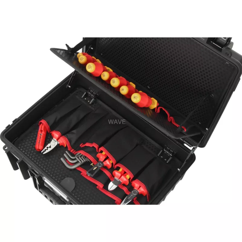 Knipex Robust23 Start Electrician set di utensili per elettricisti, 24 pezzi in valigetta, 00 21 34 HL S2