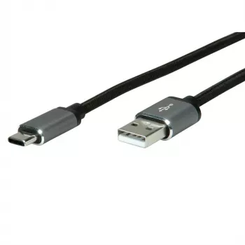 Cavo USB ROLINE 11029029 USB 2.0 3m USB A USB C nero argento