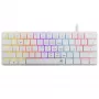 Tastiera meccanica White Shark Nagamaki GK-006211 — layout compatto, switch meccanici Red, case bianco