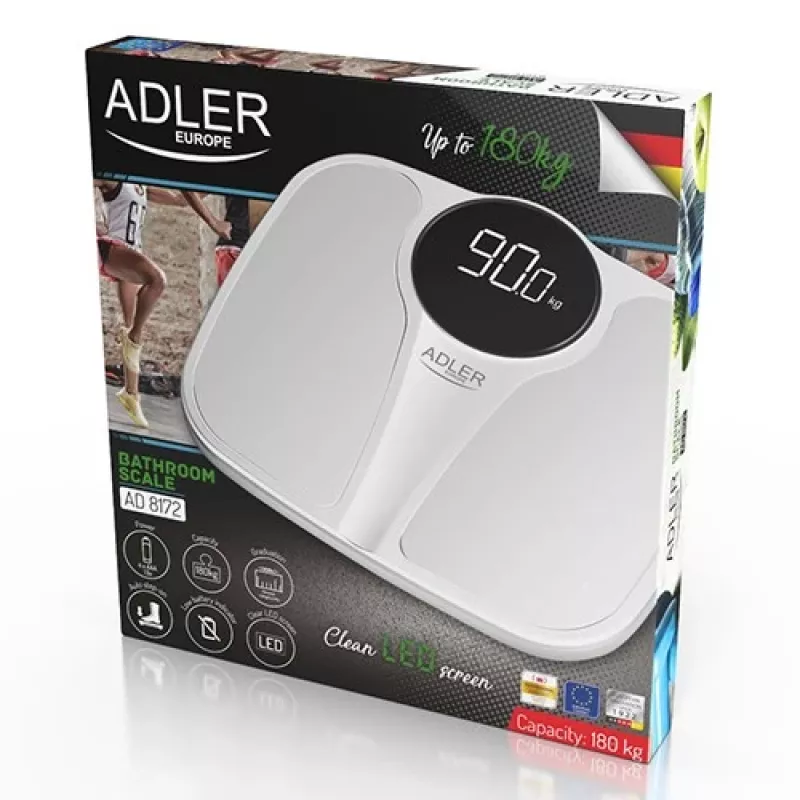Bilancia pesapersone elettronica Adler AD 8172w LED