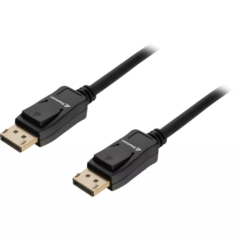Cavo DisplayPort Sharkoon 1.4, 2 m, supporto 8K, nero