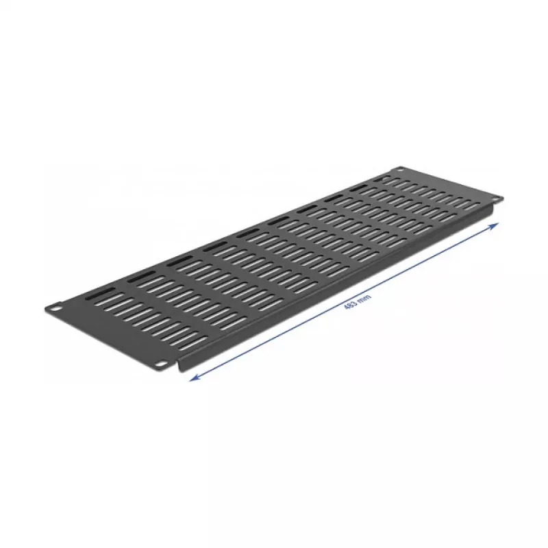 Pannello cieco ventilato DeLOCK 66681 armadio di rete 19 pollici pannello orizzontale 3U nero