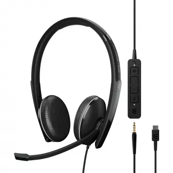 Cuffia con microfono EPOS ADAPT 165T USB-C II nero