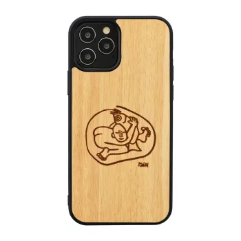 Custodia per cellulare man and wood per iPhone 12 / 12 Pro con design bambino e pesce