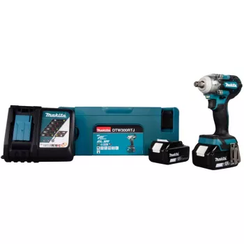 Avvitatore a impulsi Makita DTW300RTJ 3200 giri/min, 18V, 2 batterie