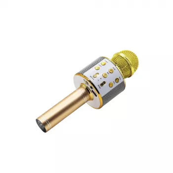 Microfono MANTA MIC10-G oro cardioide portatile — condensatore cardioide, design a mano
