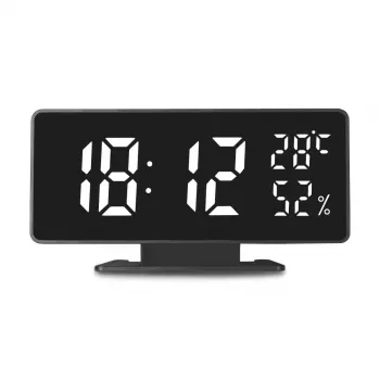 Sveglia digitale LED GreenBlue GB395 con indicazione della temperatura