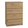 Cassettiera top e shop M4 ARTISAN – 4 cassetti, rovere, 700×400×970 mm, truciolare