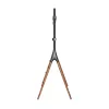LogiLink BP0078 supporto TV da pavimento, 49-70 pollici, 4 gambe in legno di noce, 40 kg, nero