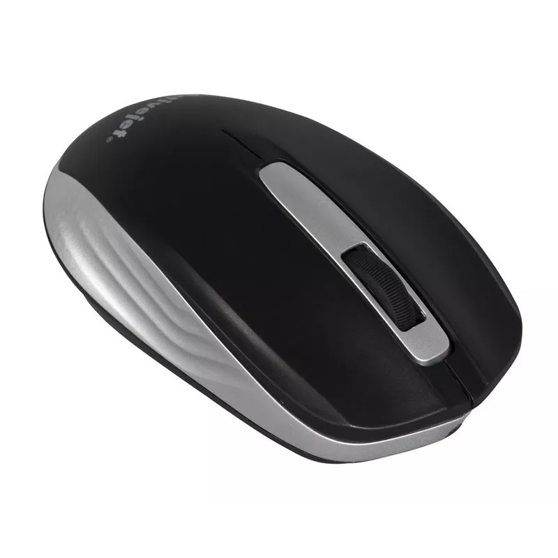 Mouse wireless ActiveJet AMY-313, ricevitore RF nano, ottico 1200 DPI, ambidestro, 3 tasti, batteria AA