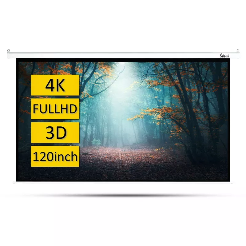 Schermo di proiezione silelis ESE-2 120 pollici (183 x 244 cm) motorizzato con telecomando