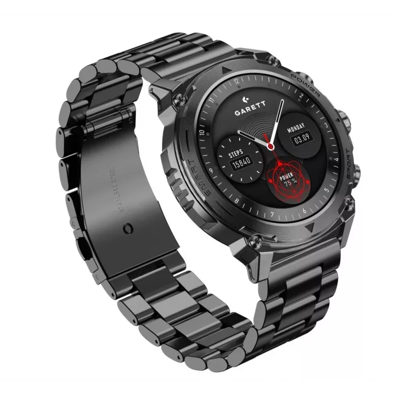 Smartwatch Garett Atom nero Steel
