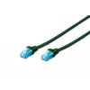 Assmann Digitus cavo patch CAT 5e U-UTP. PVC. AWG 26/7. Lunghezza 2 m. Colore verde (DK-1512-020/G)