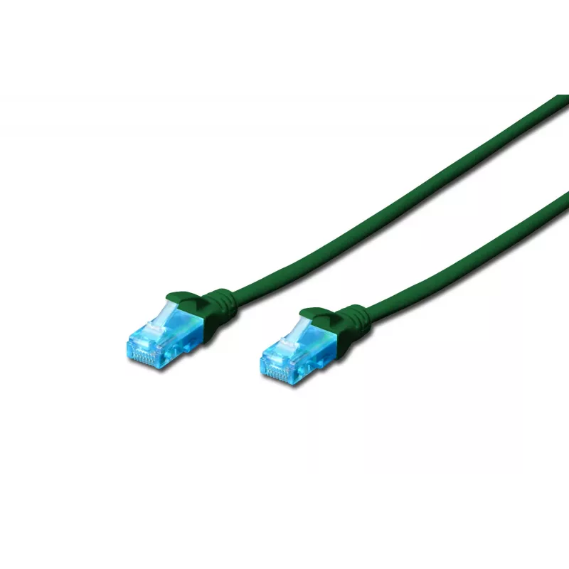 Assmann Digitus cavo patch CAT 5e U-UTP. PVC. AWG 26/7. Lunghezza 2 m. Colore verde (DK-1512-020/G)