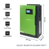 Inverter off-grid Qoltec 53887 inverter solare 10 kVA litio polimero nero
