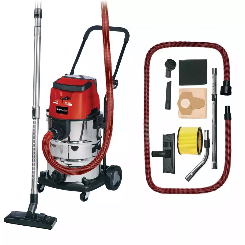 Einhell TE-VC 36/30 Li S-Solo aspiratore a batteria solidi e liquidi, 30 l