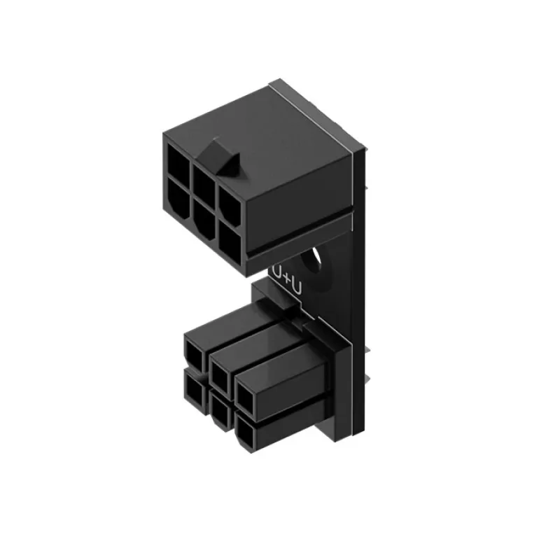 Adattatore PCIe 6‑Pin 180° U+U di Singularity (SC-A-PCIE6-UU) — adattatore angolare 6‑pin PCI Express