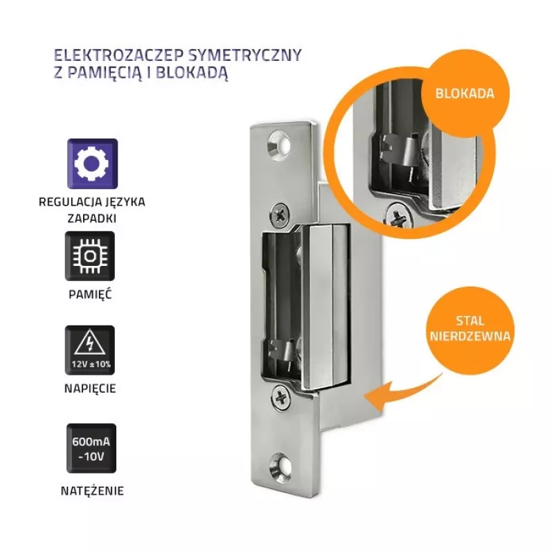 Apriporta elettrico con funzione di memoria, 600mA, 12V