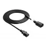 Prolunga di alimentazione Akyga AK-PC-07A IEC C14 a IEC C13, 3x 0,75 mm², 3 m, nero