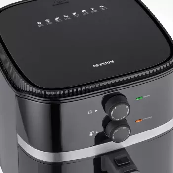 Friggitrice ad aria calda Severin FR 2452 4,3 L 1500 W nero argento