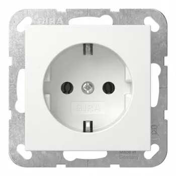 Presa SCHUKO Gira System 55 bianco puro modello 418827