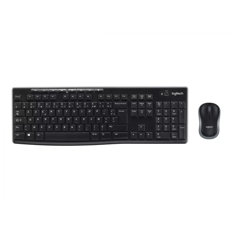 Logitech Wireless Combo MK270 – set tastiera-mouse – wireless – 2,4 GHz – francese (920-004510)
