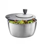 Centrifuga per insalata GEFU Rotare acciaio inox, azionamento a manovella, 3 L, corpo in acciaio inox, rotonda