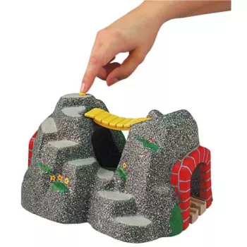 World magic tunnel, ferrovia grigio/rosso