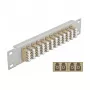 Patch panel fibra ottica DeLOCK 10 pollici 12 porte LC quad beige 1U grigio