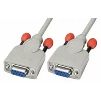 Cavo null modem Lindy 3 m cavo seriale bianco 9 pin D-Sub