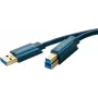 ClickTronic cavo USB 3m USB3.0 A - B m/m USB A USB B blu (70093)