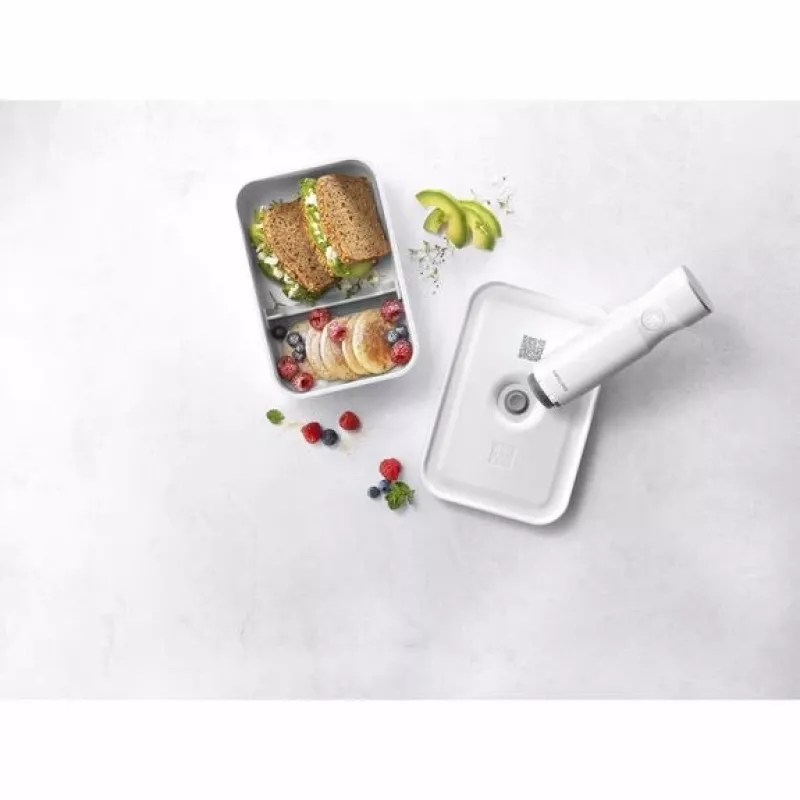 Contenitore per pranzo ZWILLING FRESH & SAVE 1 l, plastica con guarnizione in silicone, grigio/bianco