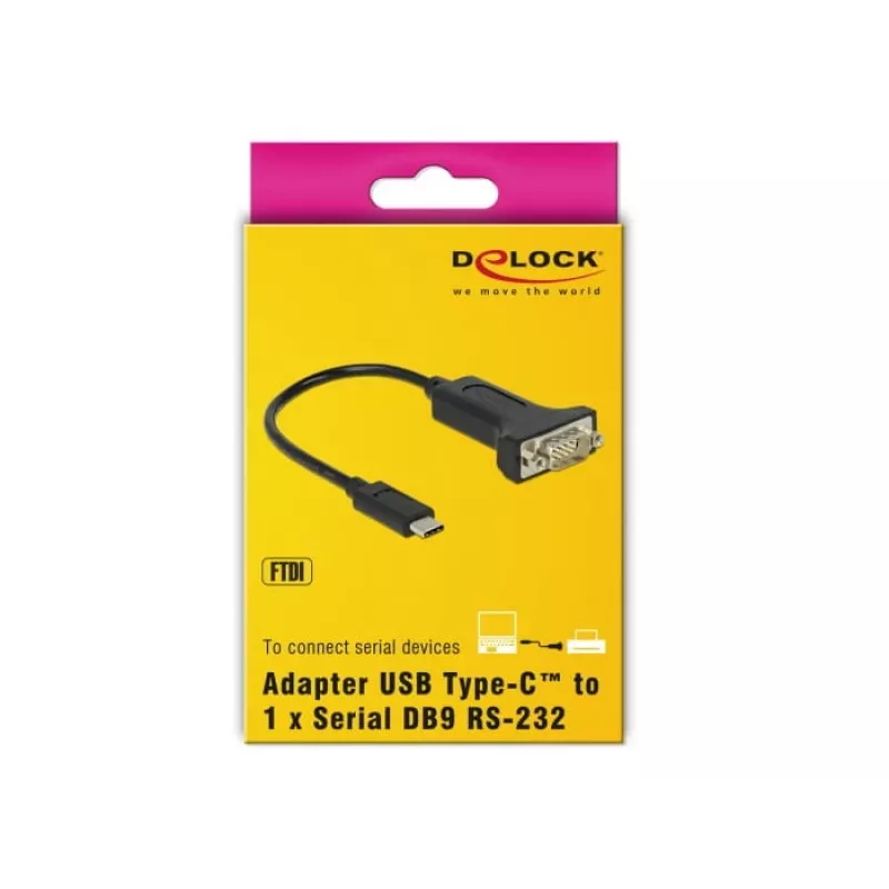 Cavo seriale DeLOCK 63908 nero 0,15 m DB-9
