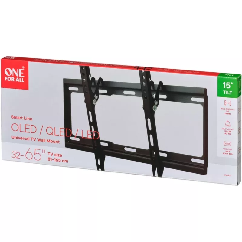 Supporto universale One For All Smart WM 2421 - per TV LCD - dimensione schermo: 81-140 cm (32-55) - supporto a parete (WM2421)