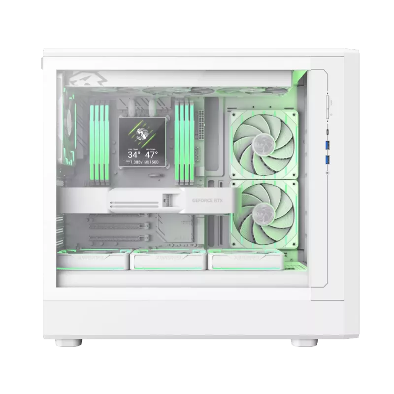 Case Gamemax | CLAW 460 WH | bianco | Mid-Tower | alimentatore non incluso