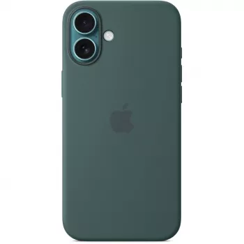 Apple iPhone 16 Plus Custodia in silicone compatibile MagSafe – Verde oceano