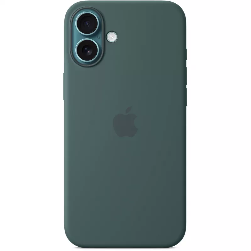 Apple iPhone 16 Plus Custodia in silicone compatibile MagSafe – Verde oceano