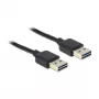 Cavo USB DeLOCK 1 m USB 2.0 A nero