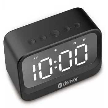 Sveglia digitale Denver EC-53B nero LCD Bluetooth batteria