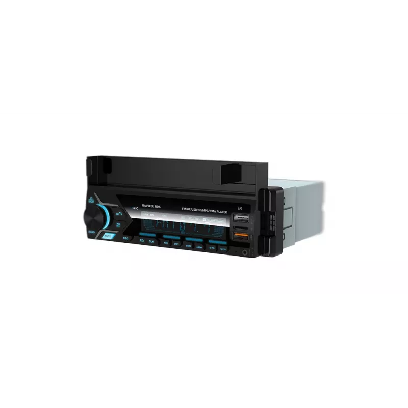 Ricevitore multimediale digitale per auto Navitel RD6 — lettore audio 4x45 W, riproduzione da fonti digitali ed esterne, installazione Single-DIN
