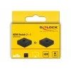 DeLock HDMI 2-1 bidirezionale 4K 60 Hz compatto - Retail Box - switch video/audio - 2 x HDMI - desktop (64072)