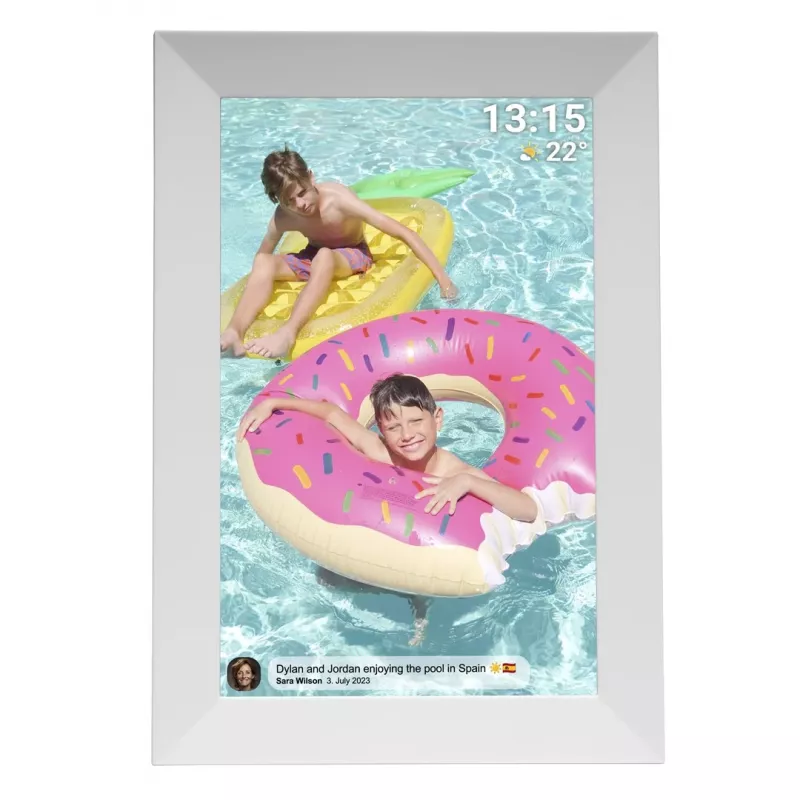 Denor cornice digitale con FRAMEO 10.1 16GB bianca