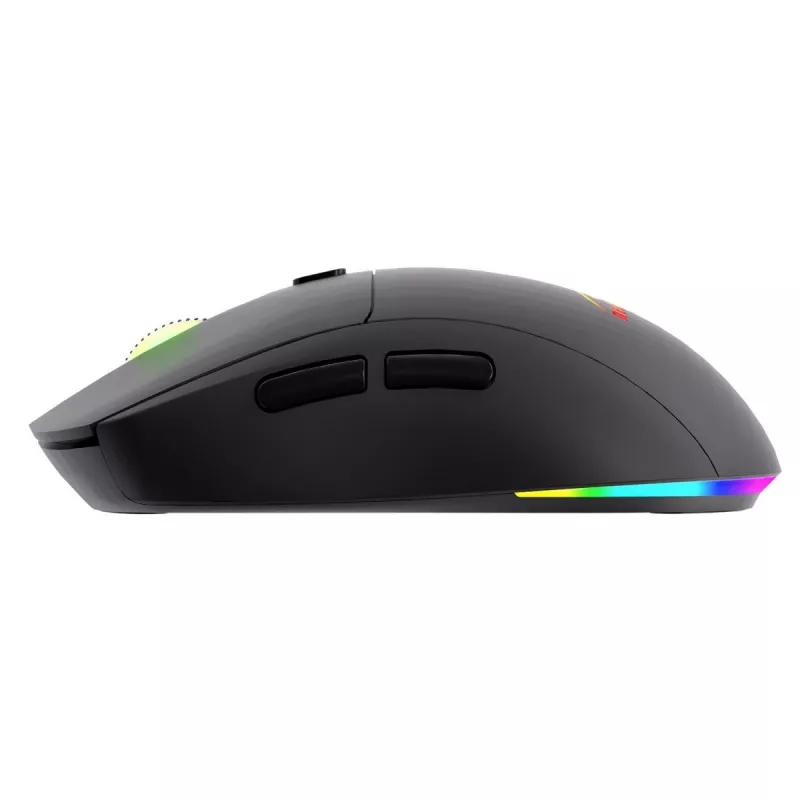 Mouse senza fili MEDIA-TECH MT1124 BT/RF Silent & Recharge — ambidestro, 3200 DPI, Bluetooth + 2,4 GHz USB, 6 tasti, ricaricabile