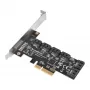 Controller Serial ATA SILVERSTONE SST-ECS06 — scheda PCIe con 6 porte SATA